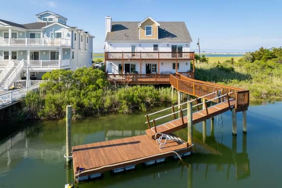 Luxury Waterfront Manor with Private Dock & Decks
